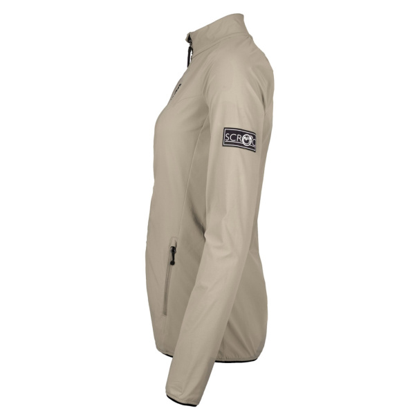 Seitenansicht der sCooltec Merino Jacke Kora w sand  für Damen von SCROC.