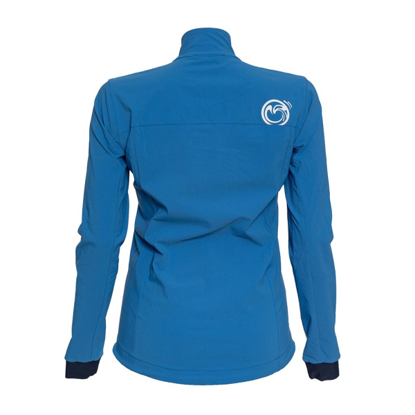 Rückansicht sCooltec Merino Jacke Milo w blau für Damen von SCROC.