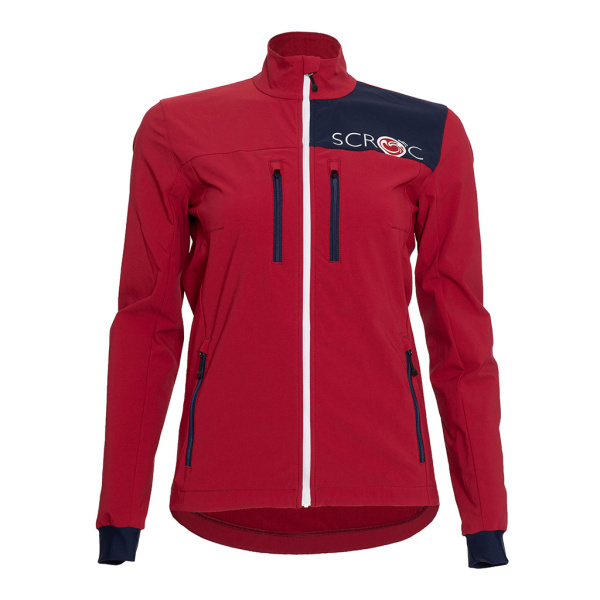 sCooltec Merino Jacke Milo w dunkelrot für Damen von SCROC.