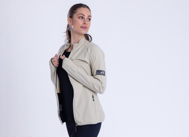 Softshelljacke Damen aus Merinowolle zum Wandern und Laufen - SCROC