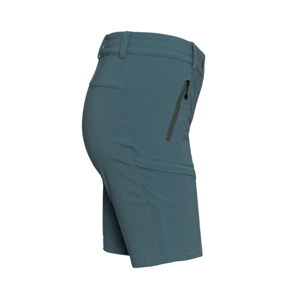 Eine leichte Sommerhose aus Merinowolle und ECONYL: sCooltec Merino Shorts Ido w dunkler salbei für Damen von SCROC.