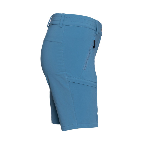 Eine leichte Sommerhose aus Merinowolle und ECONYL: sCooltec Merino Shorts Ido w eisblau für Damen von SCROC.