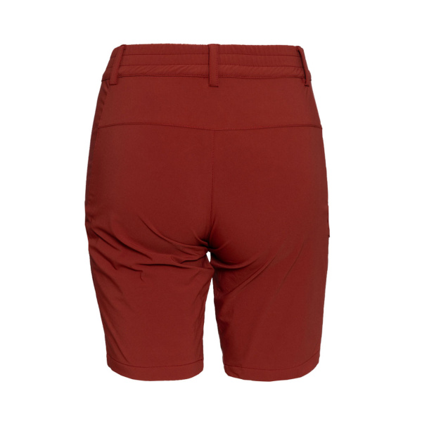 Rückansicht der sCooltec Merino Shorts Ido w rostbraun für Damen von SCROC.