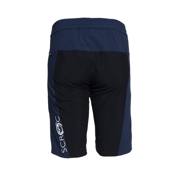 Rückansicht sCooltec Merino Shorts Ilo blau für Damen und Herren von SCROC.