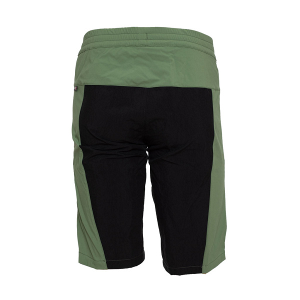 Rückansicht sCooltec Merino Shorts Ilo olivgrün für Damen und Herren von SCROC.