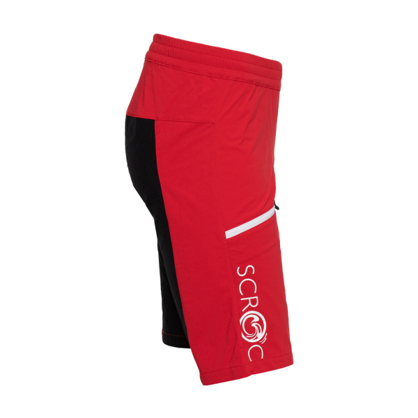 Die sCooltec Merino Shorts Ilo rot unisex eignen sich perfekt für Mountainbike und E-Bike.