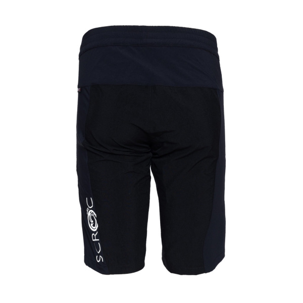 Rückansicht sCooltec Merino Shorts Ilo schwarz für Damen und Herren von SCROC.