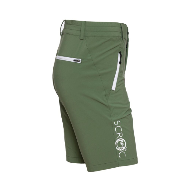 Eine leichte Sommerhose aus Merinowolle und ECONYL: sCooltec Merino Shorts Marto olivgrün für Herren.