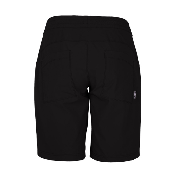 Rückansicht der sCooltec Merino Shorts Mila w schwarz für Damen von SCROC.