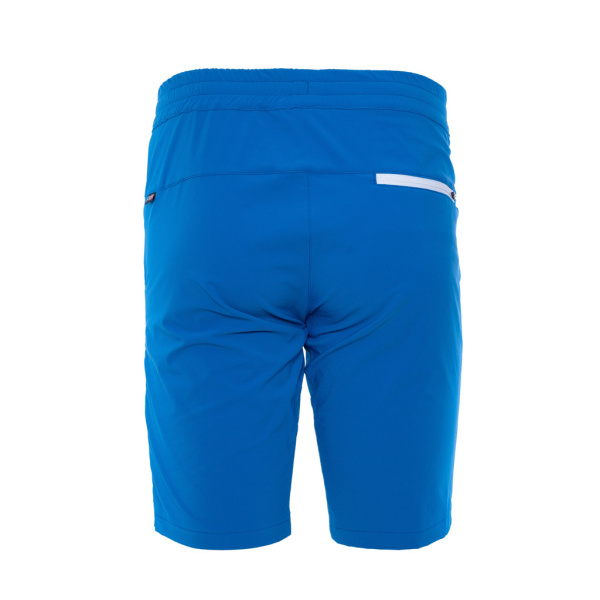 Tasche mit Zipp an der Rückseite der sCooltec Merino Shorts Sorto blau von SCROC.
