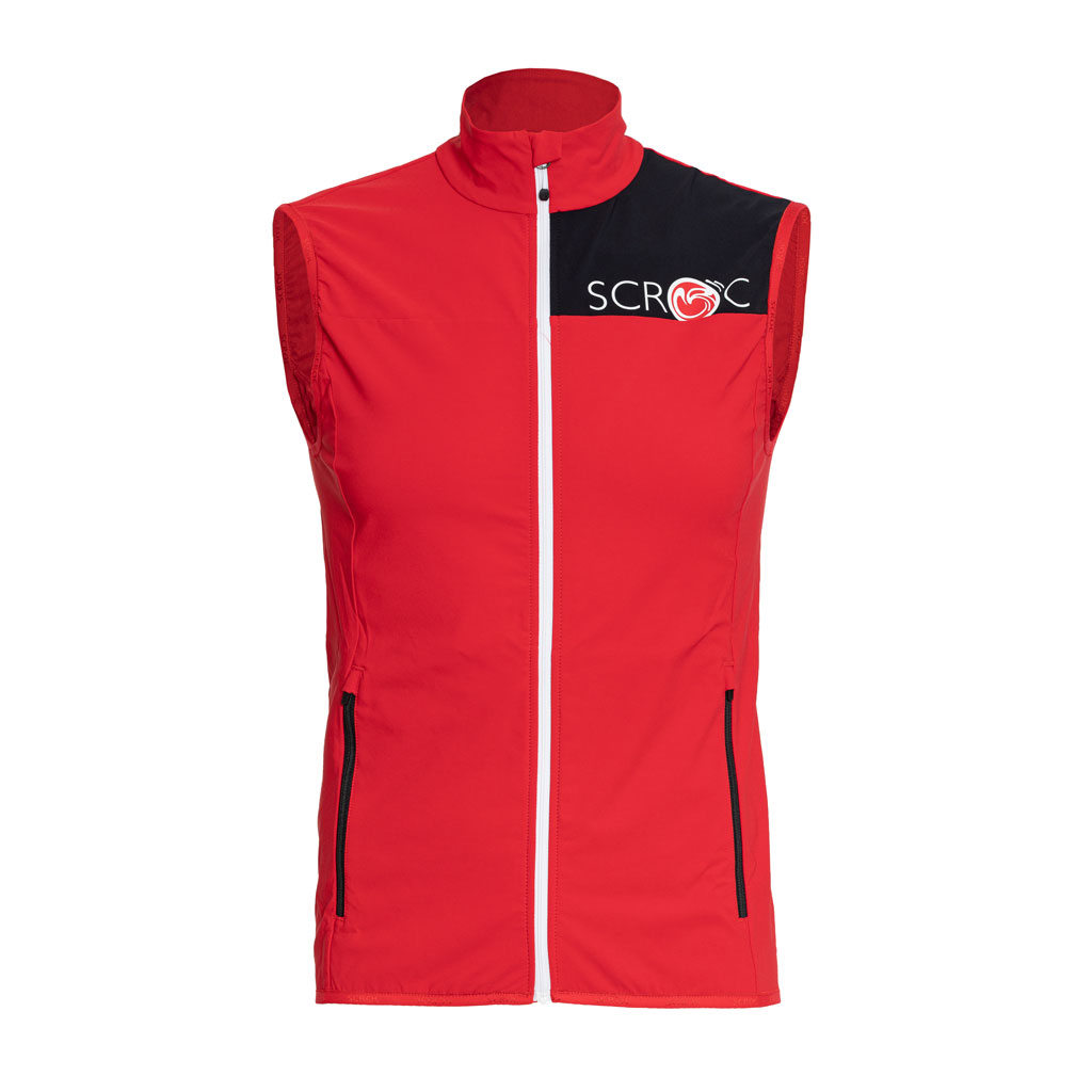 sCooltec Merino Weste Bido rot Damen und Herren von SCROC