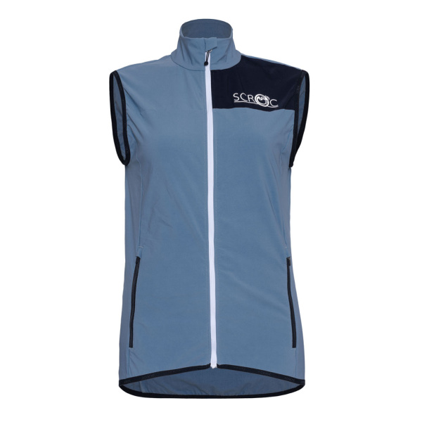 sCooltec Merino Weste Bido u stahlblau für Damen und Herren von SCROC.