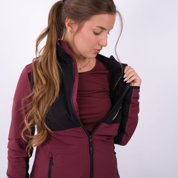 sEvo Merino Jacke Ora w für Damen mit kuscheligem Innenfutter