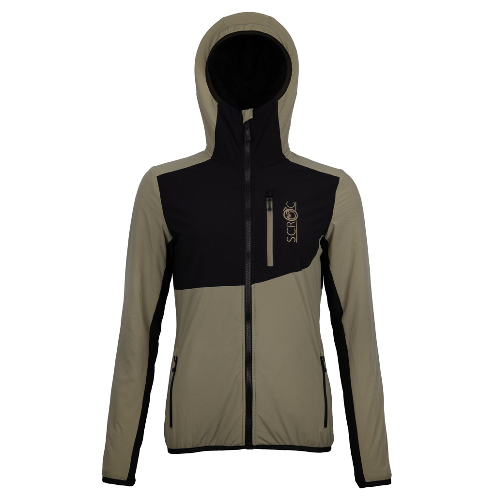 sEvo Merino Jacke Ora w khaki Damen von SCROC