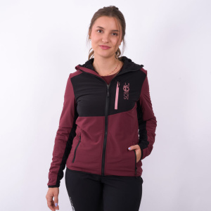 sEvo Merino Jacke Ora w in weinrot für Damen von SCROC