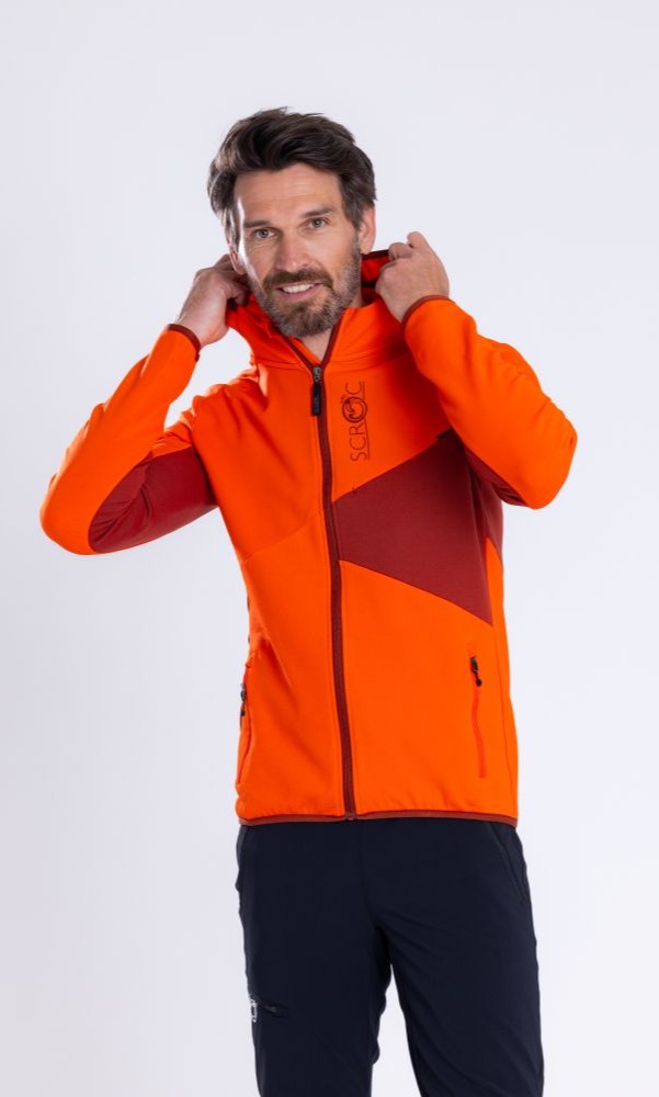 sFleece Merino Jacke Menso m - leichte Fleece Jacke mit Merinowolle - SCROC