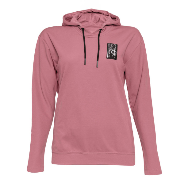 sFleece Merino Hoodie Frato w altrosa für Damen von SCROC.