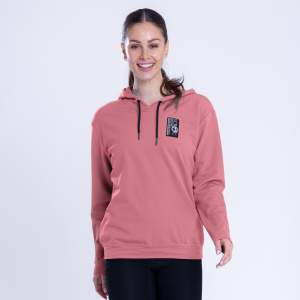Unser Model trägt den sFleece Merino Hoodie Frato w stahlblau von SCROC.