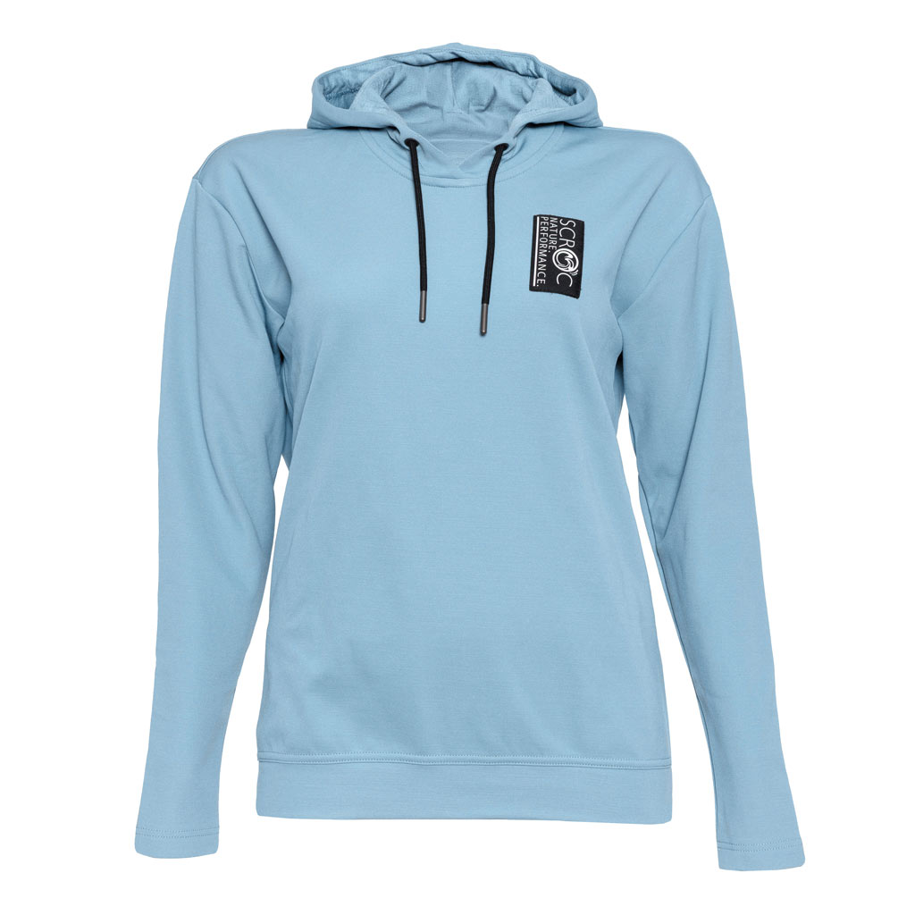 sFleece Merino Hoodie Frato w himmelblau Damen von SCROC
