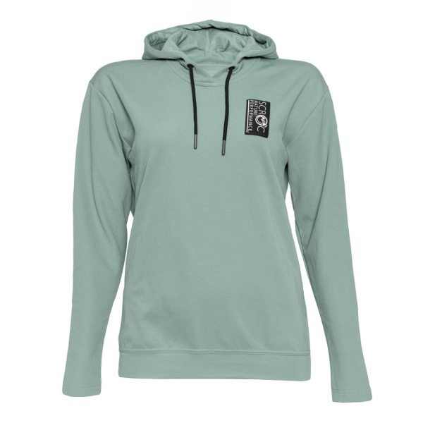 sFleece Merino Hoodie Frato w mintgrün für Damen von SCROC.