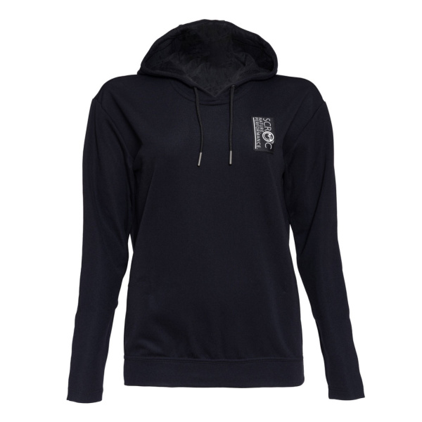 sFleece Merino Hoodie Frato w schwarz für Damen von SCROC.