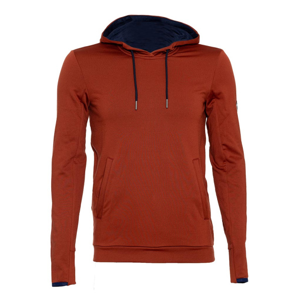 sFleece Merino Hoodie Karpa rostbraun Herren von SCROC.