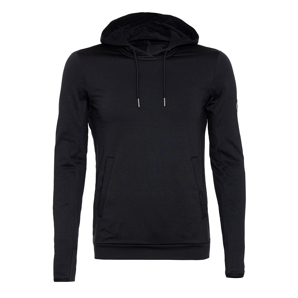 sFleece Merino Hoodie Karpa schwarz Herren von SCROC