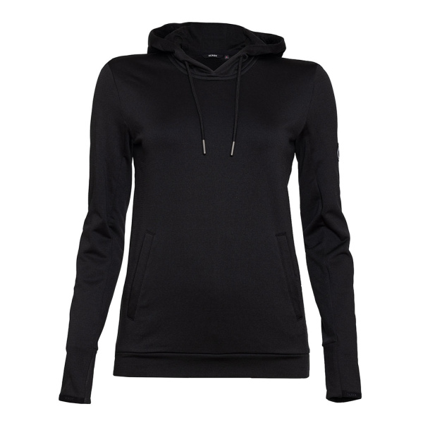 sFleece Merino Hoodie Karpa w schwarz Damen von SCROC.