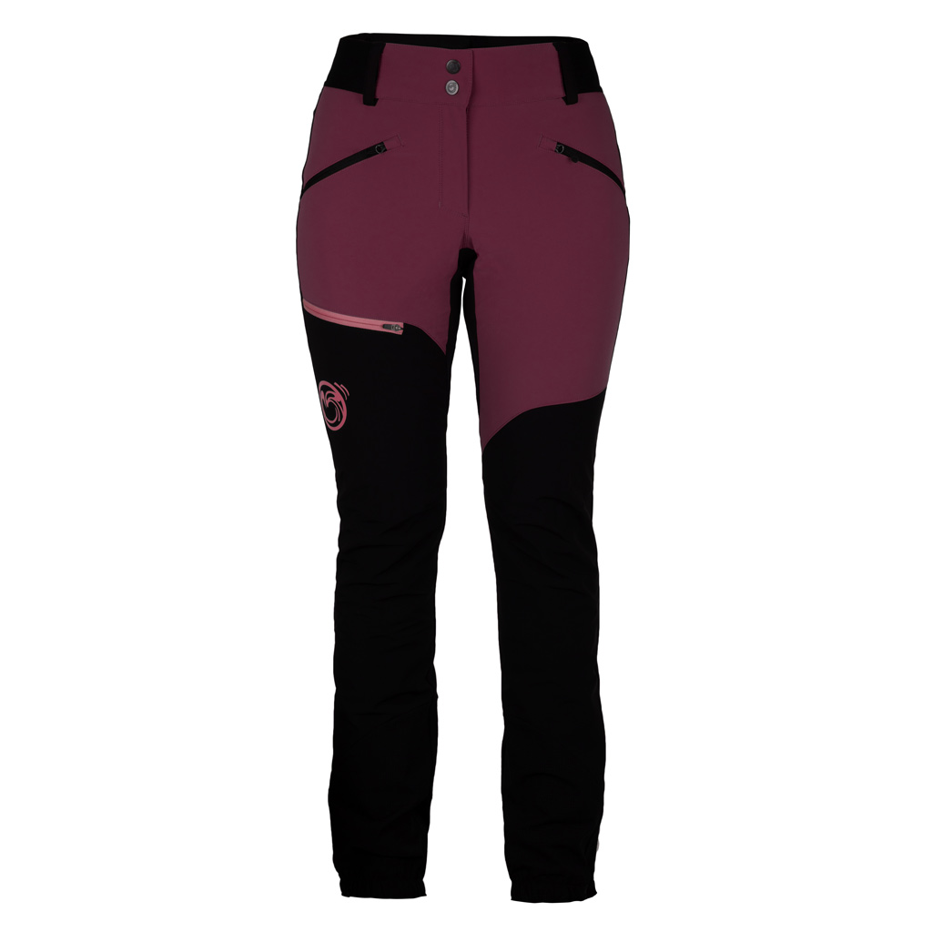 sFleece Merino Hose Veni w weinrot für Damen von SCROC