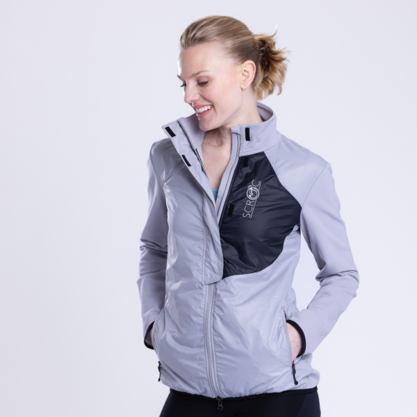 sFleece Merino Hybrid Jacke Arta w Damen von SCROC für Sport.