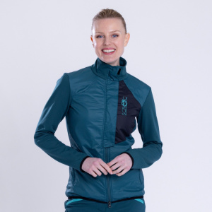 sFleece Merino Hybrid Jacke Arta w Damen für Wanderungen, Laufen, Radfahren.