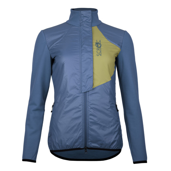 sFleece Merino Hybrid Jacke Arta w in stahlblau von SCROC.