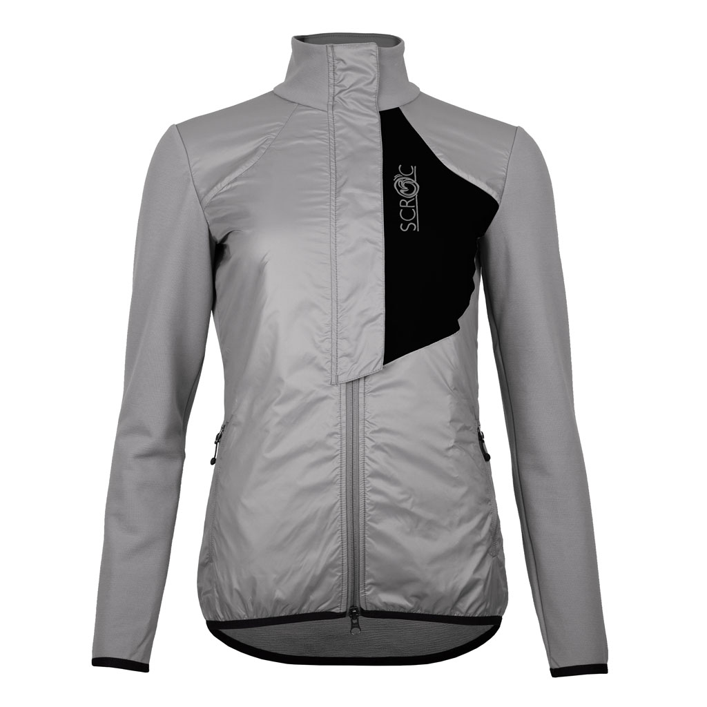 sFleece Merino Hybrid Jacke Arta w hellgrau Damen von SCROC