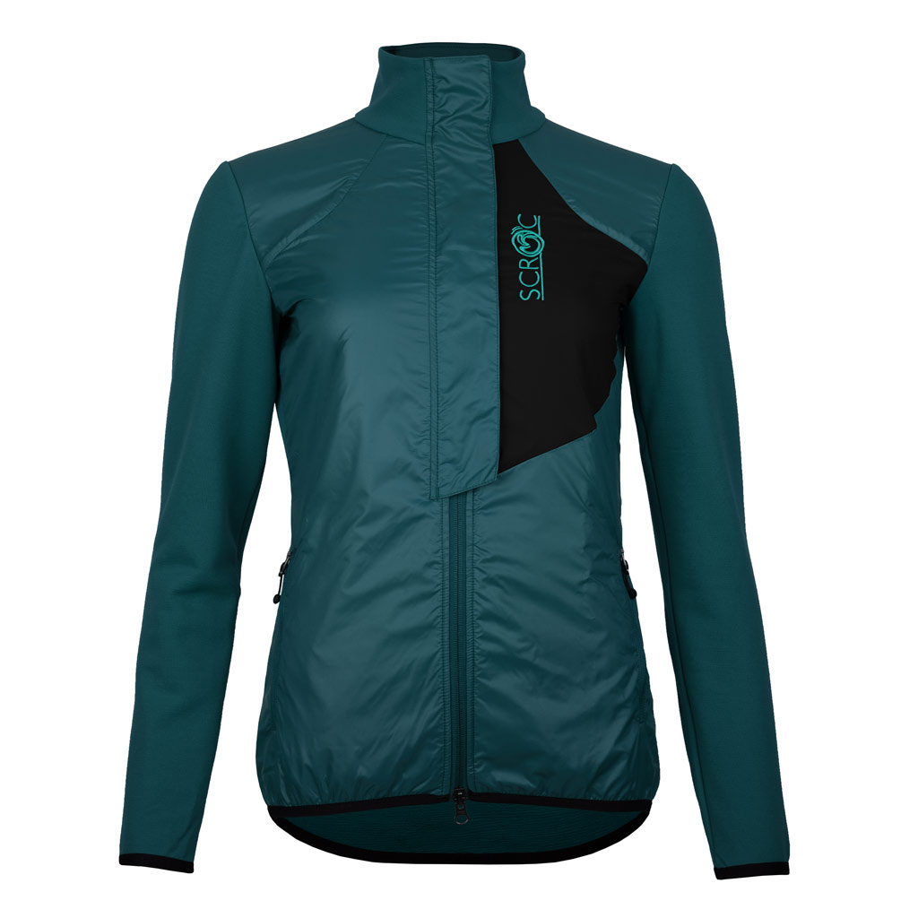sFleece Merino Hybrid Jacke Arta w petrol Damen von SCROC