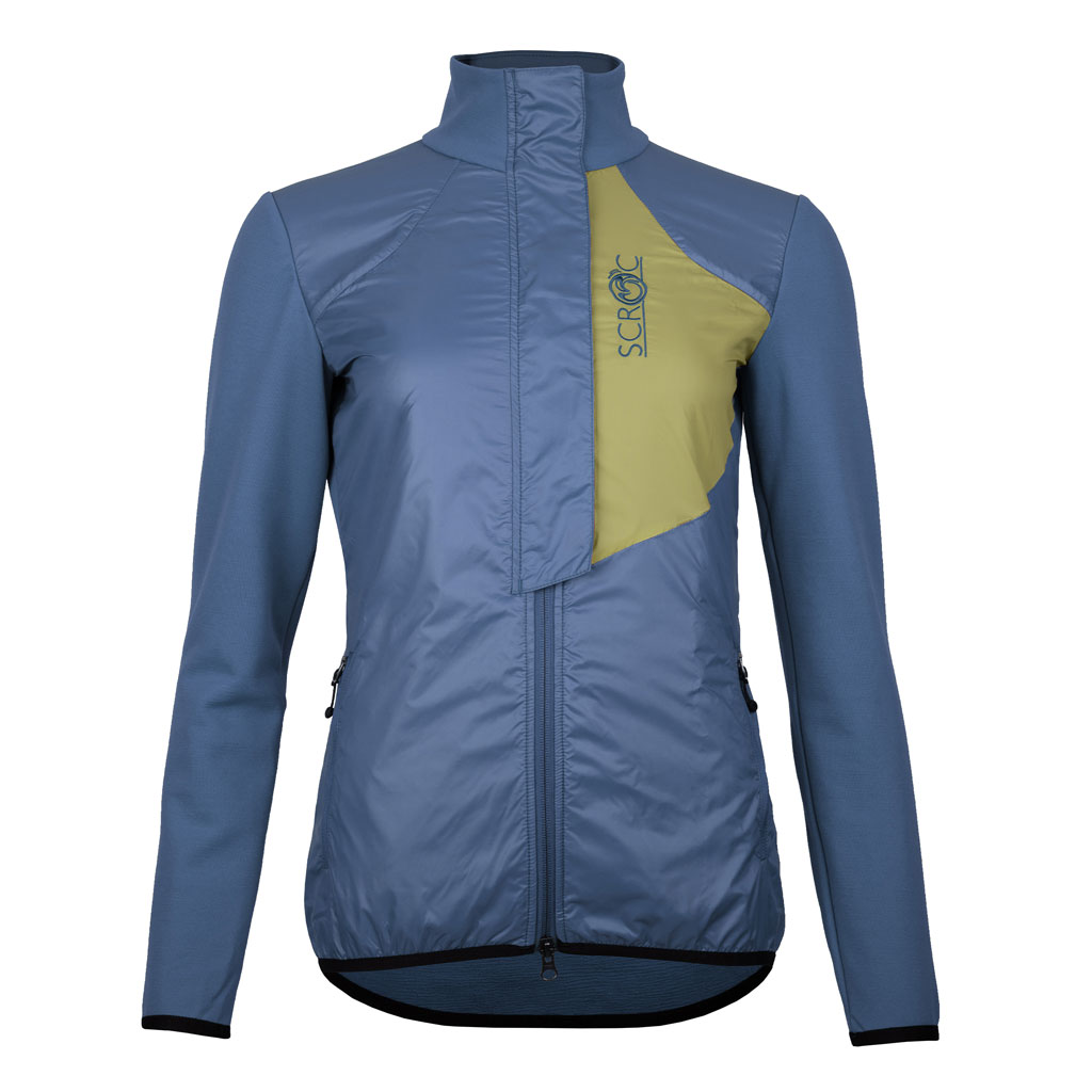 sFleece Merino Hybrid Jacke Arta w stahlblau Damen von SCROC