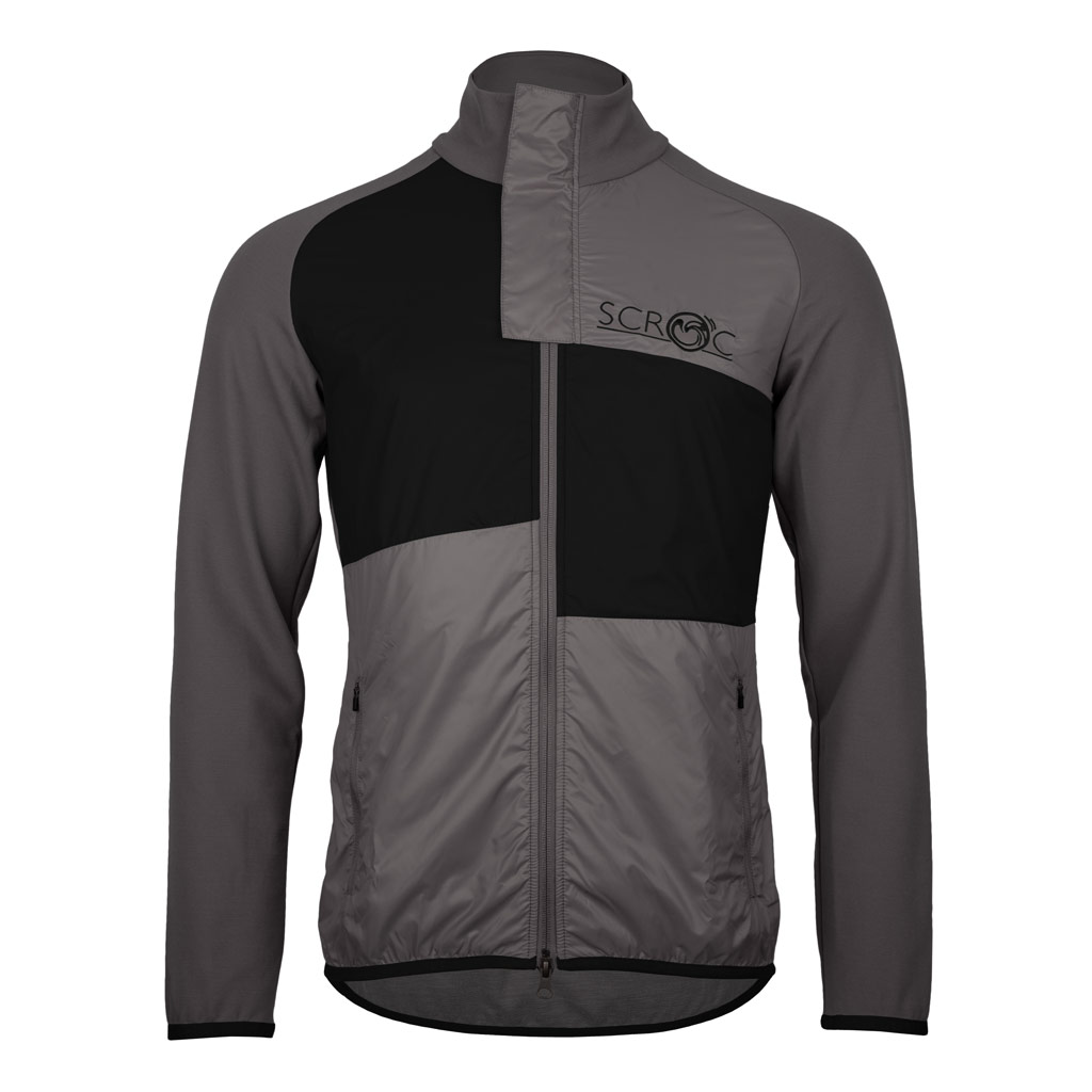 sFleece Merino Hybrid Jacke Vira m dunkelgrau Herren von SCROC