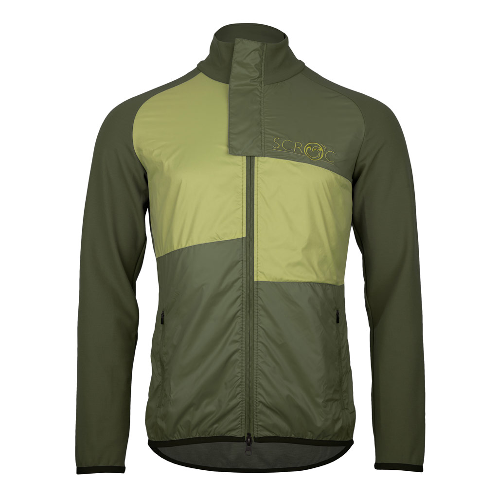 sFleece Merino Hybrid Jacke Vira m moosgrün Herren von SCROC