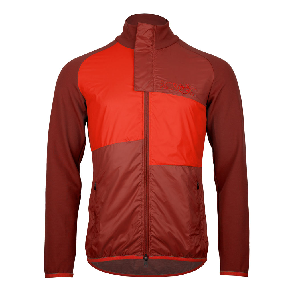 sFleece Merino Hybrid Jacke Vira m rostbraun Herren von SCROC