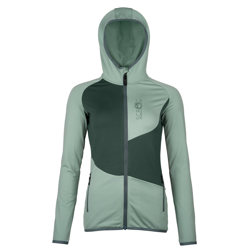 sFleece Merino Jacke Aceti w in mintgrün für Damen von SCROC