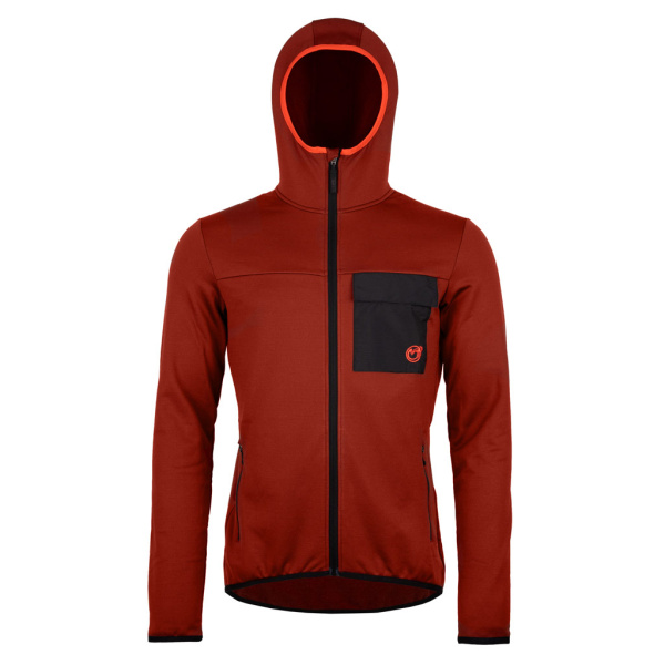 sFleece Merino Jacke Beko m rostbraun für Herren von SCROC.