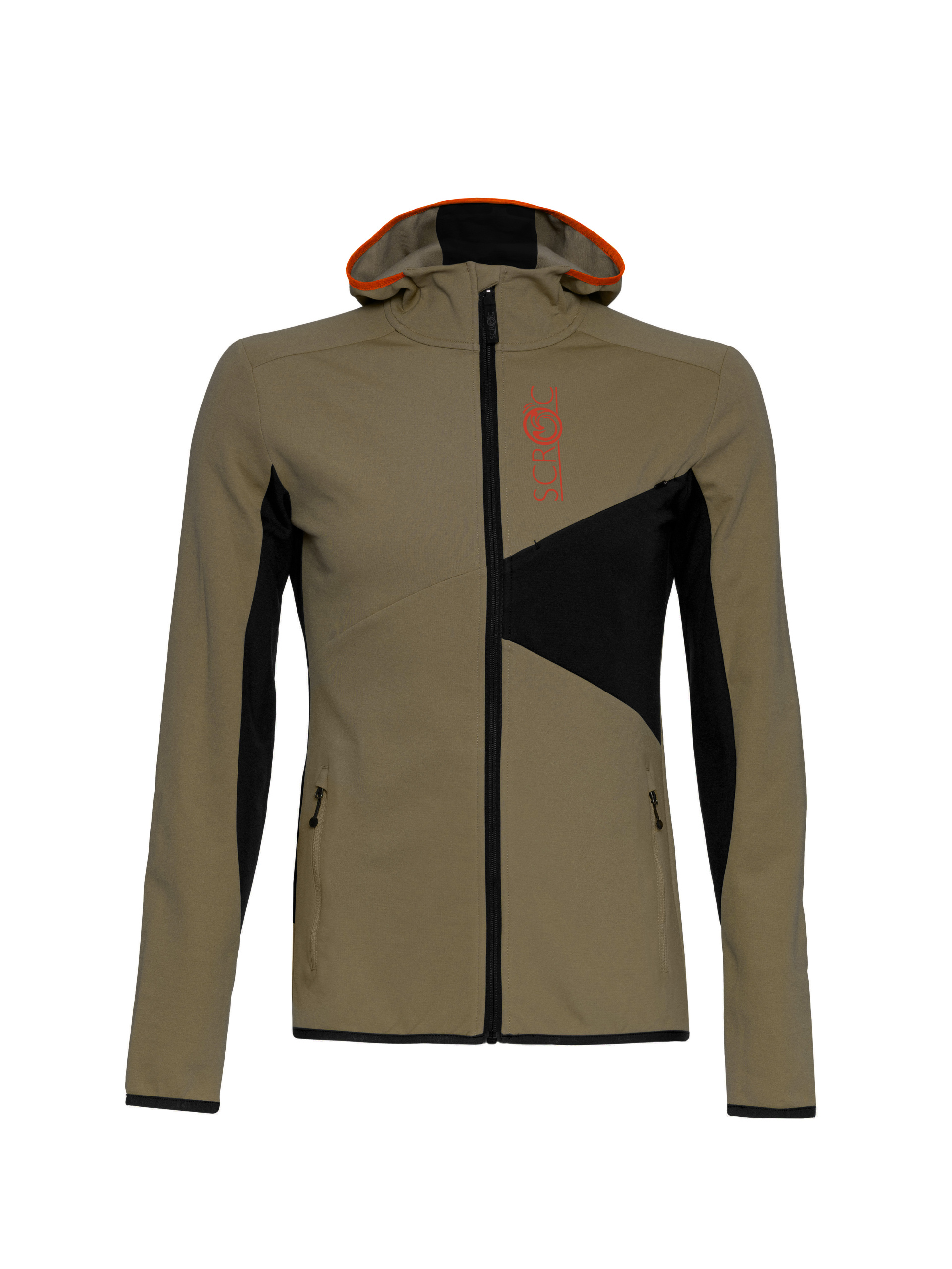 sFleece Merino Jacke Menso m khaki für Herren von SCROC