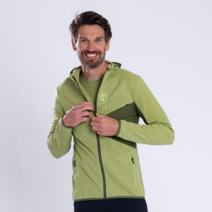 sFleece Merino Jacke Menso m pistazie für Herren von SCROC.