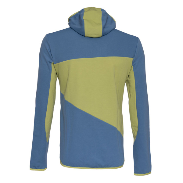 Rückansicht der sFleece Merino Jacke Menso m stahlblau für Herren von SCROC.