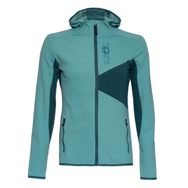 sFleece Merino Jacke Menso m türkis für Herren von SCROC.