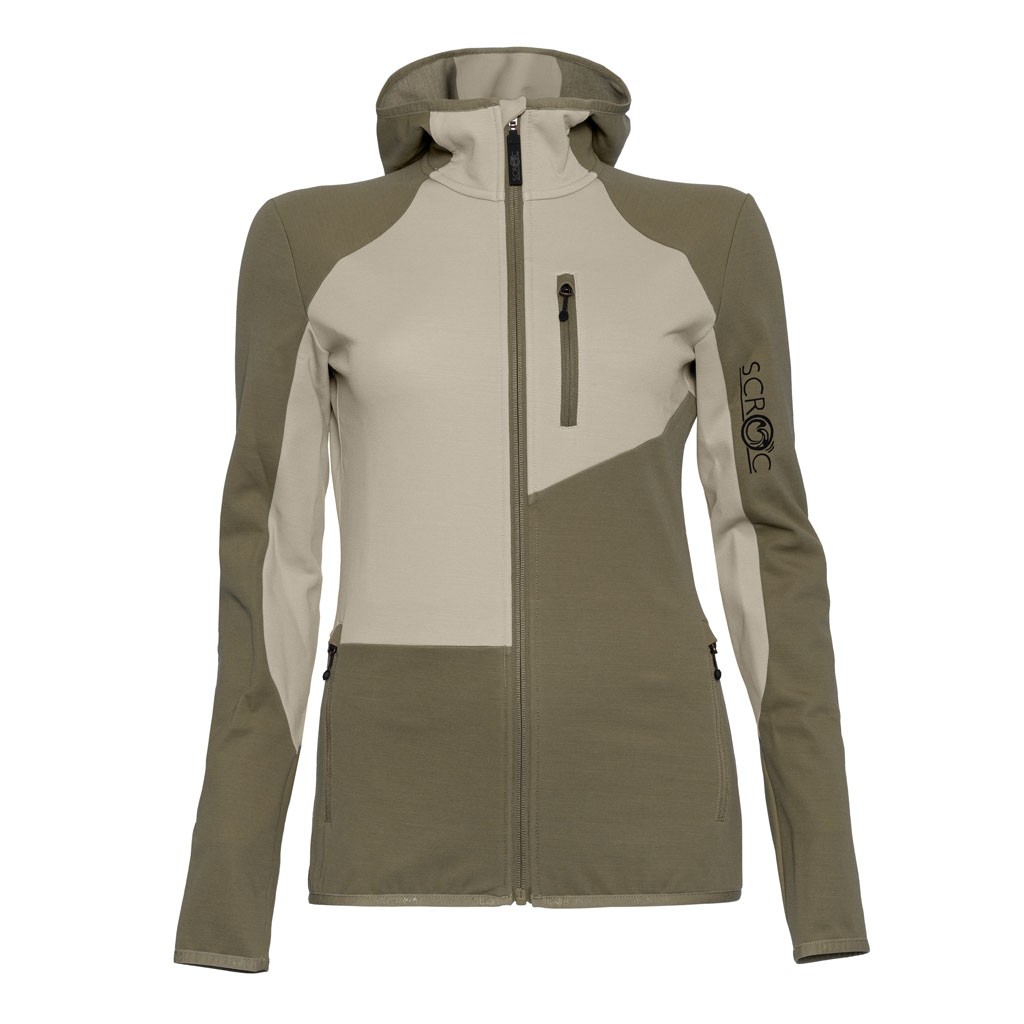 sFleece Merino Jacke Migri khaki Damen von SCROC