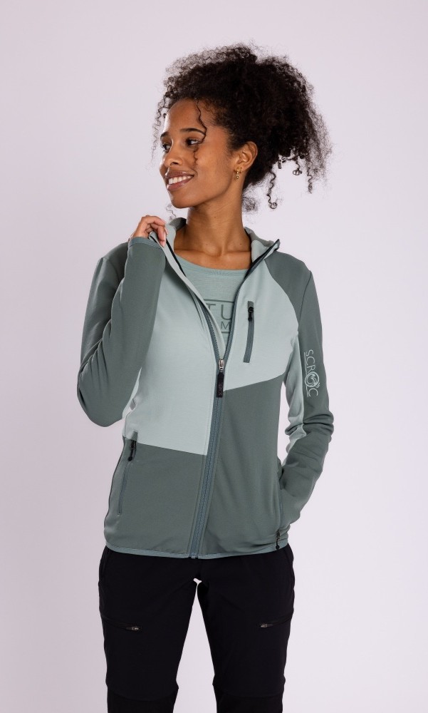 sFleece Merino Jacke Migri w für Damen - leichte Fleece Jacke für alle Jahreszeiten - SCROC
