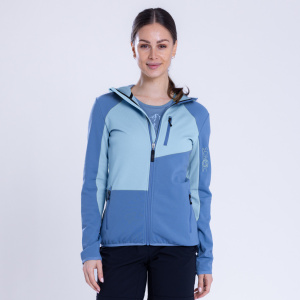 sFleece Merino Jacke Migri w himmelblau für Damen von SCROC für dein Workout.
