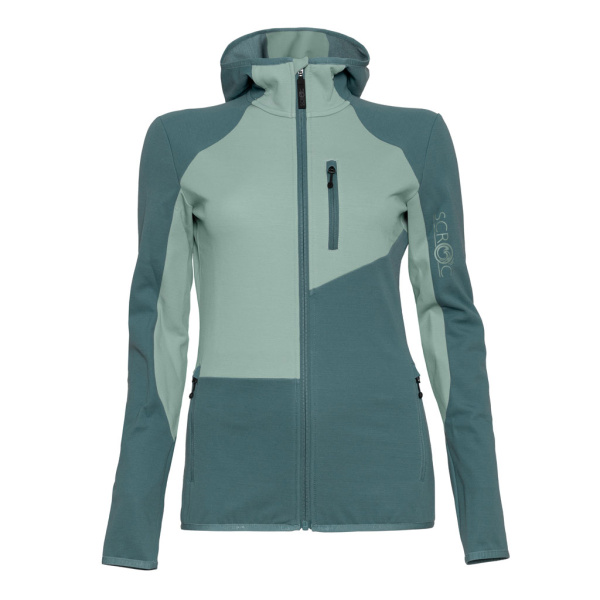 sFleece Merino Jacke Migri w mintgrün für Damen von SCROC.