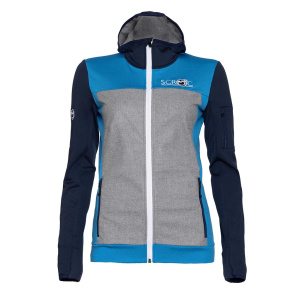 sFleece Merino Jacke Roka w blau/dunkelblau für Damen von SCROC.