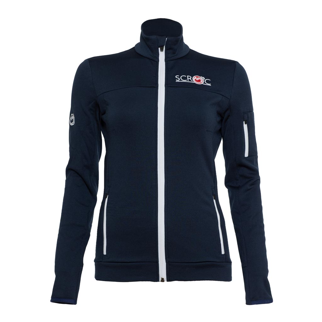 sFleece Merino Jacke Varma w dunkelblau Damen von SCROC
